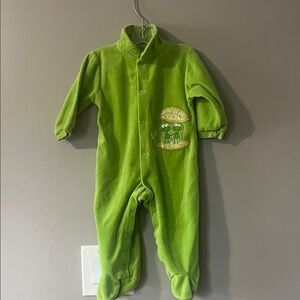Green Kids One Piece with Frog Design